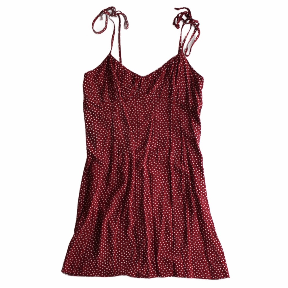 pacsun LA hearts red sundress with ties